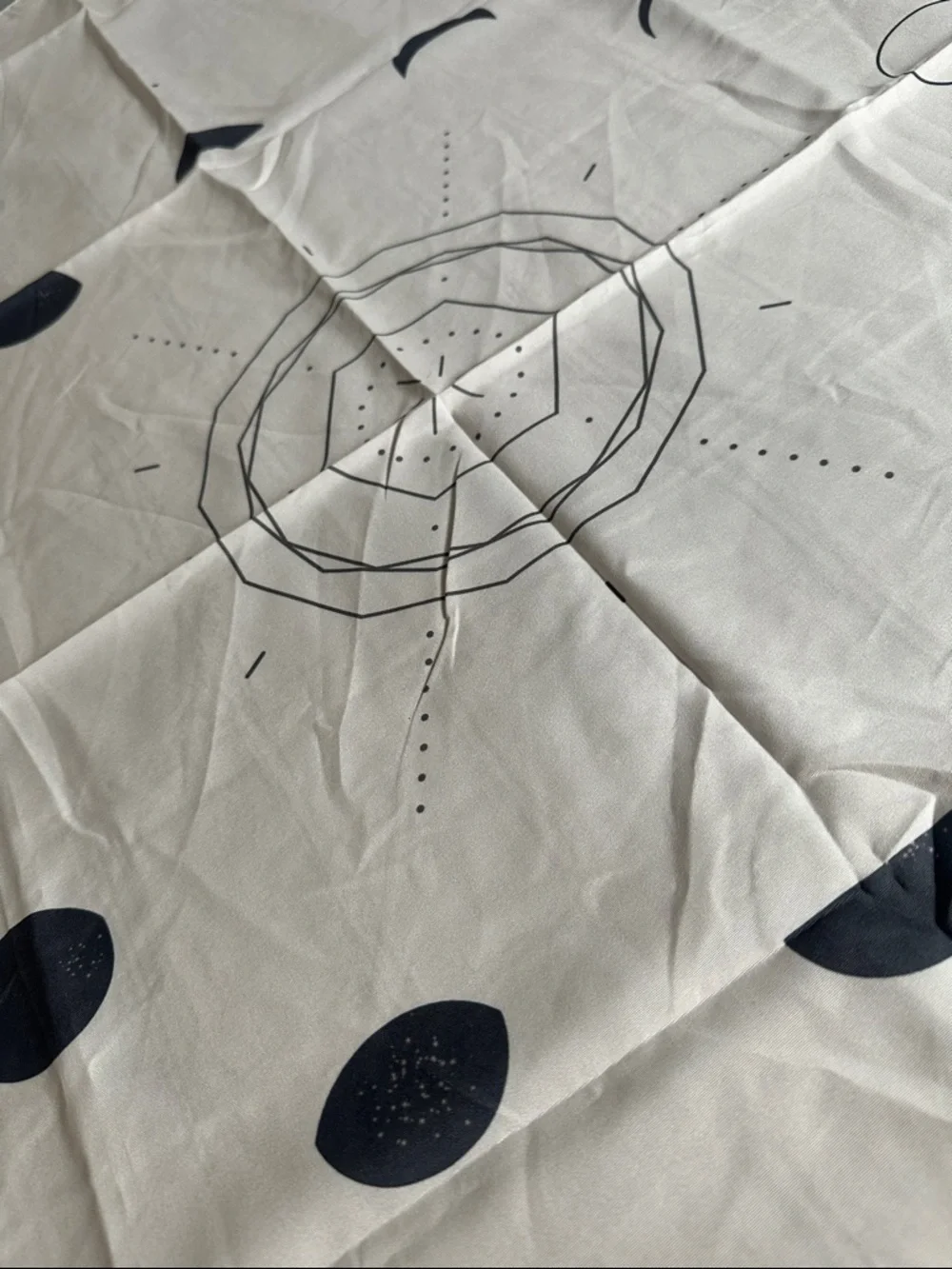 Moon Phases Light Wall Tapestry by Nayla Smith 36”x28”  NEW